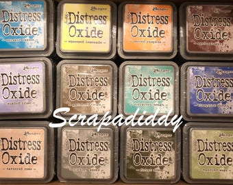 Release 3- Ranger Tim Holtz DISTRESS OXIDE Ink Stamp Pads- All 12 Colors- In STOCK- Free Shipping