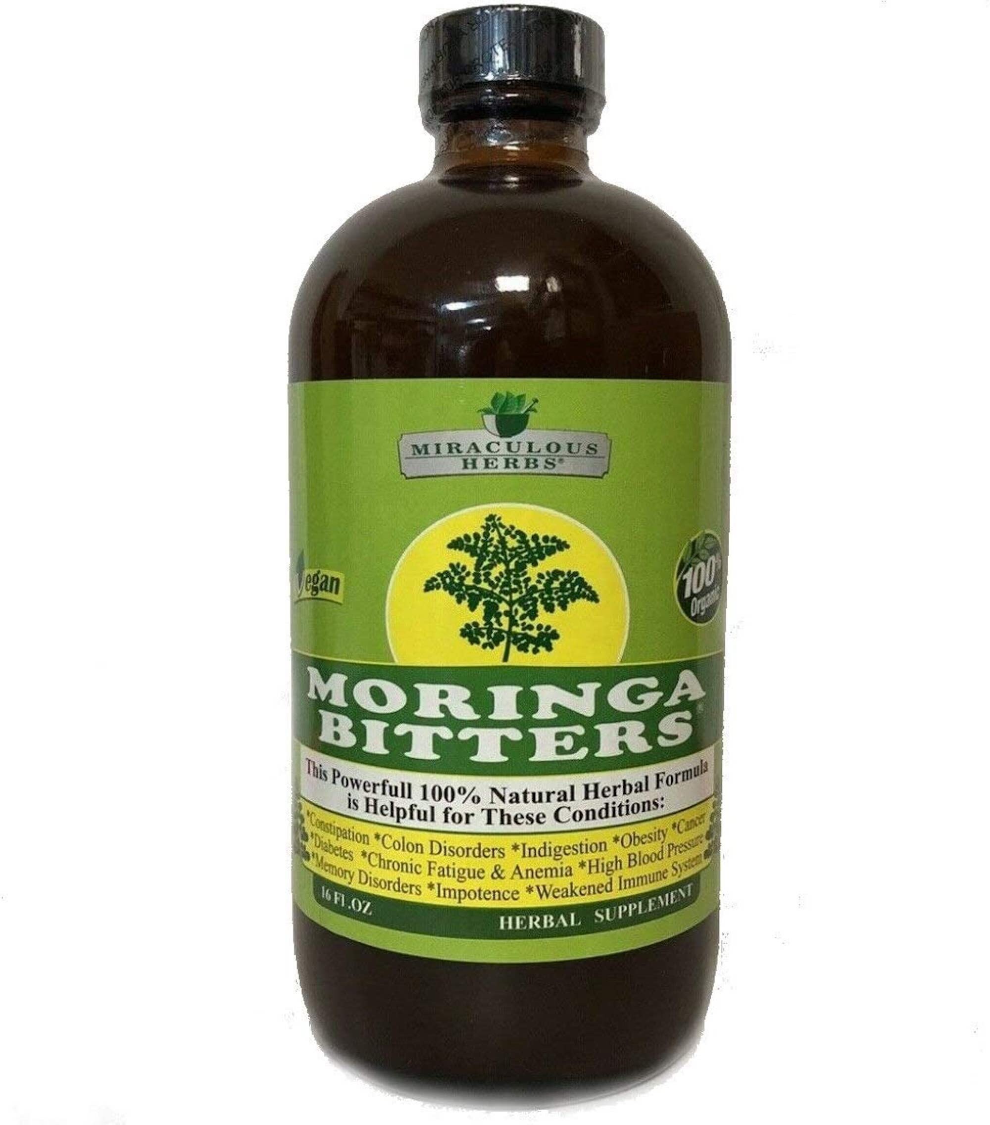 Moringa Bitters 16oz 100 Natural Herbal Formula A Blend Etsy