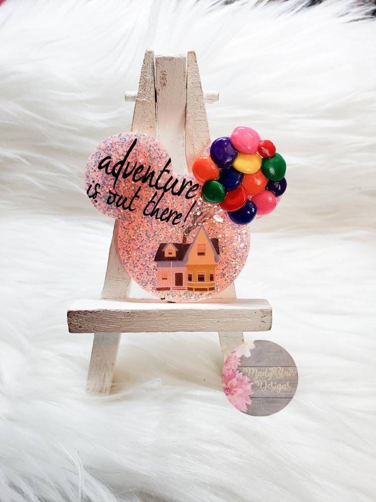 UP inspired mouse badge reels / phone grips