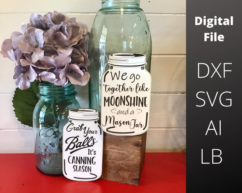 Download Glowforge Dxf Laser Cut File Moonshine Jar Lightburn Svg Canning Jar Mason Jar Bundle 2 Designs Instant Download Woodworking Carpentry Home Hobby Puhlsphotography Com