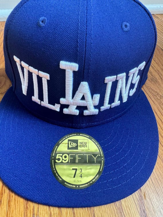 Embroidered New Era LA Dodgers Villains 59fifty Fitted Cap - Etsy
