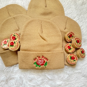 De La Rosa Mazapan Inspired Embroidered Mexican Candy Beanie