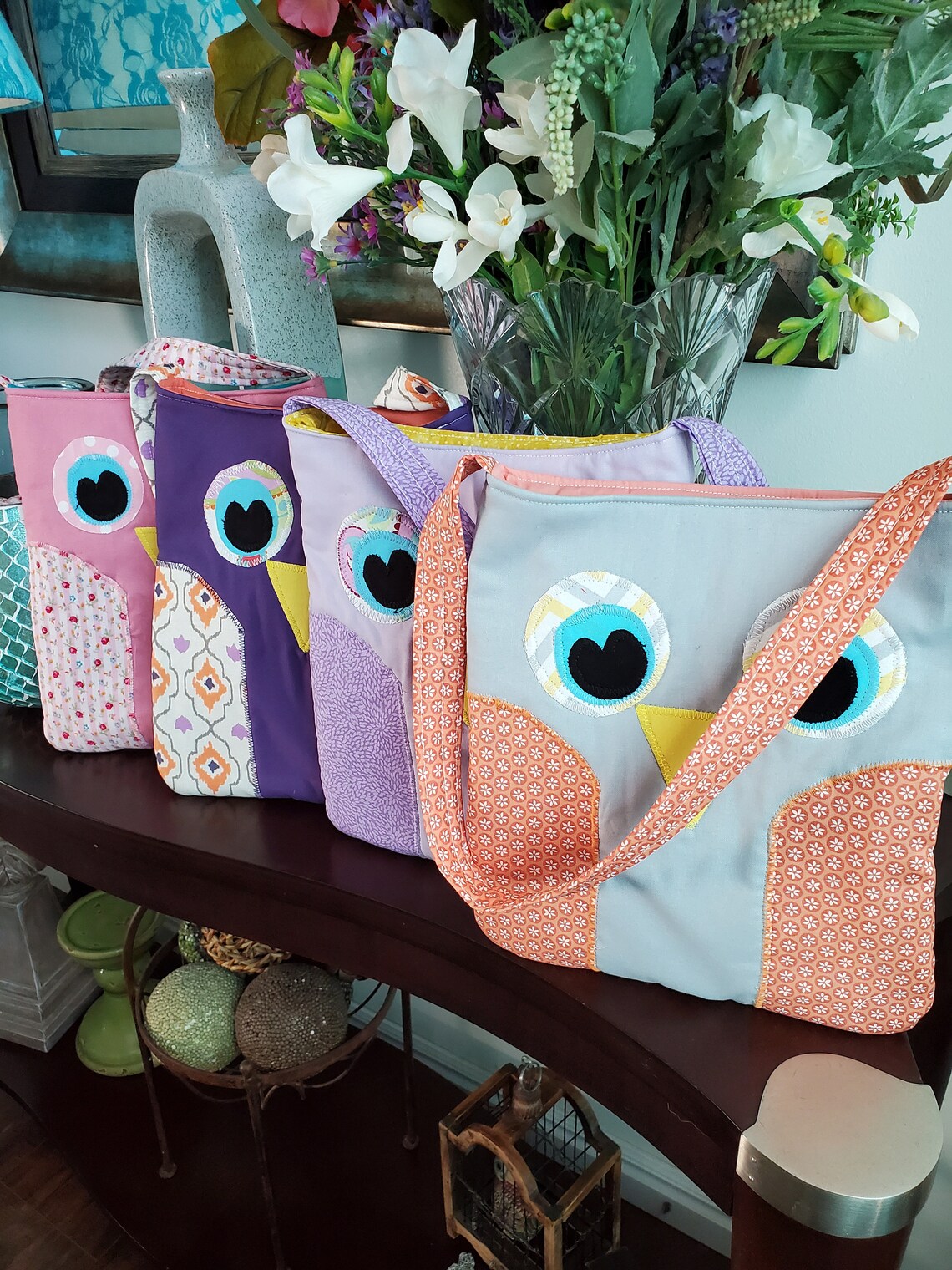 Owl Bag Cloth Tote Purse Shoulder Bag | Etsy