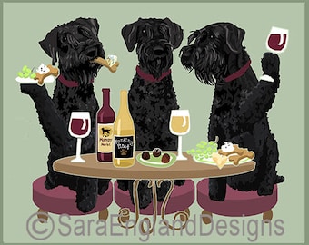 Dogs WINEing - Giant Schnauzer