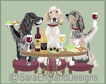 Dogs WINEing - English Setter
