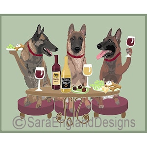 Dogs WINEing - Belgian Malinois