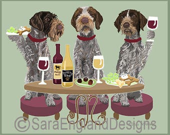 Dogs WINEing - German Wirehaired Pointer