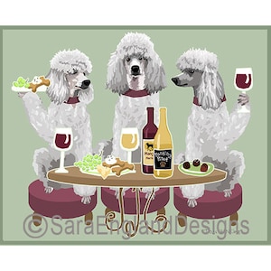 Dogs WINEing - Poodle