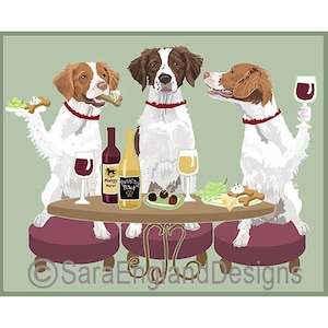Dogs WINEing - Brittany