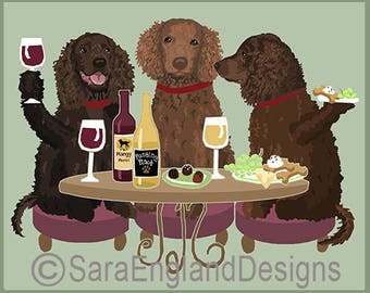 Dogs WINEing - American Water Spaniel