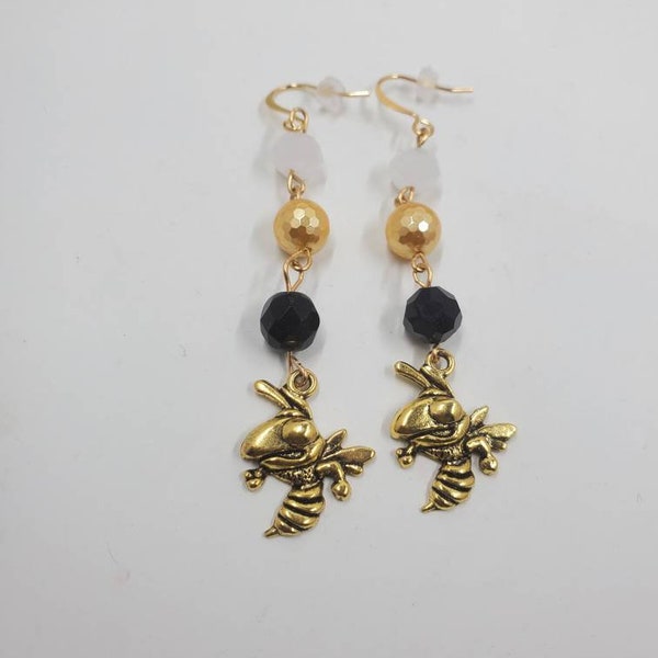 ASU Hornet long dangle earrings