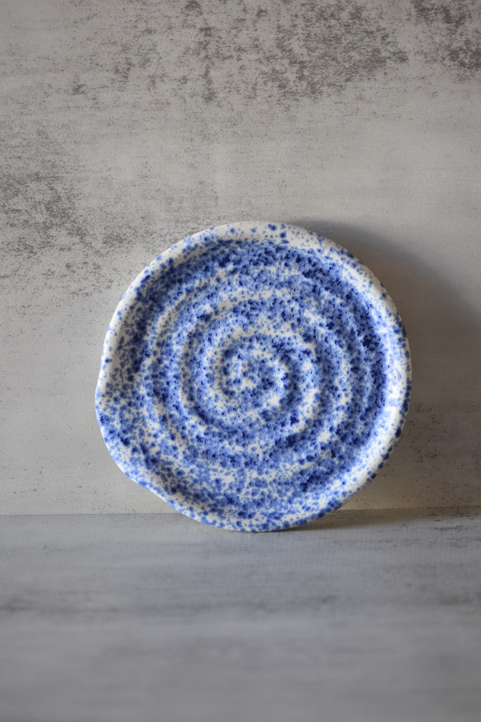 Blue Speckle Spoon Rest