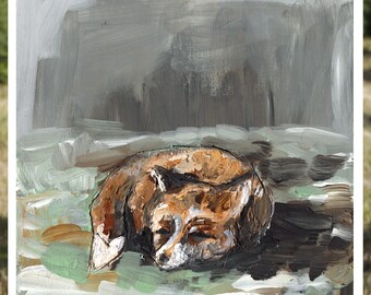 Fox Art Print: Giclee Print of Original Acrylic Painting
