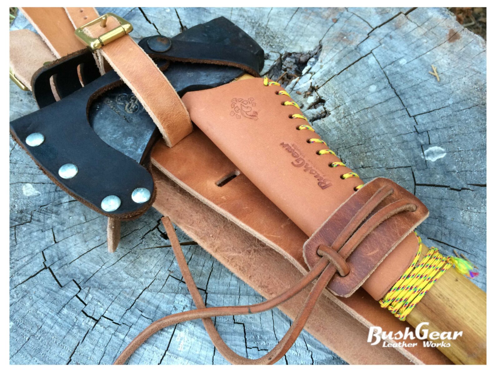 Leather Axe Shoulder Strap / Carry Sling System Etsy
