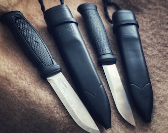 Gaine Cuir Faite Main Pour Couteau Compagnon Morakniv (étui Seul) - Marron, Fabrication Canadienne