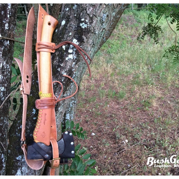 Leather Axe Shoulder Strap / Carry sling system