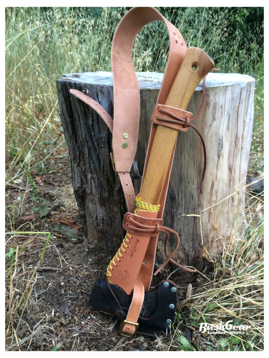 Leather Axe Shoulder Strap / Carry Sling System Etsy