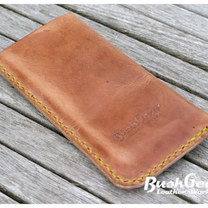Capa de couro para iPhone, costurada à mão M4