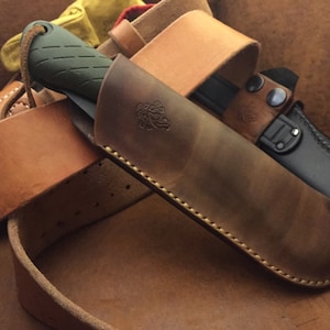 BAHM2 Bahco Laplandar fodero in pelle MARRONE