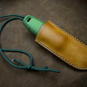 Neck Tradicional Scandinavian  Leather sheath for Morakniv Eldris
