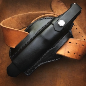 Cross draw Leather sheath / Adaptor for Morakniv Garberg & Kansbol