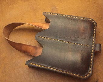 the "Pull" EDC Pocket organizer leather sheath