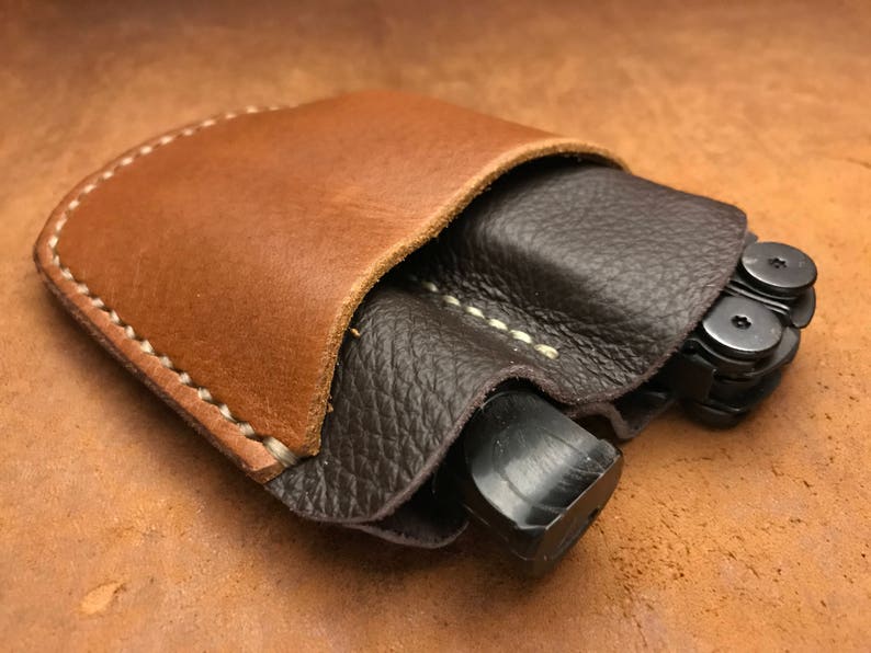 EDC Pocket organizer leather sheath EDC3 DualTone image 1