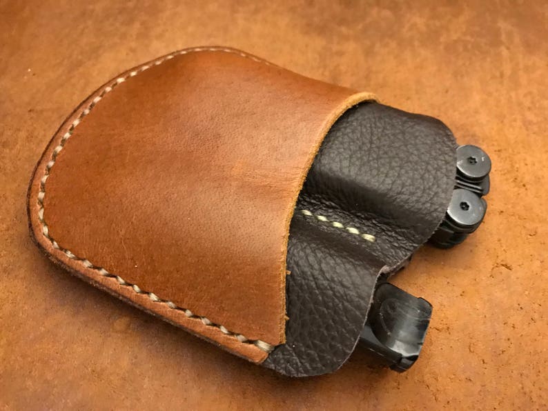 EDC Pocket Organizer Leather Sheath EDC3 Dualtone Etsy