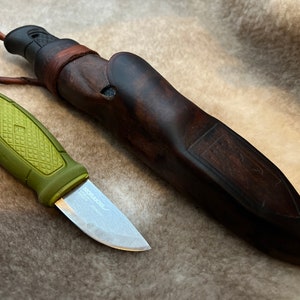 CUSTOM Handmade Leather Mora GARBERG & KANSBOL Sheath. With Removable  Firesteel Loop. Left or Right Handed. With Your Initials. 