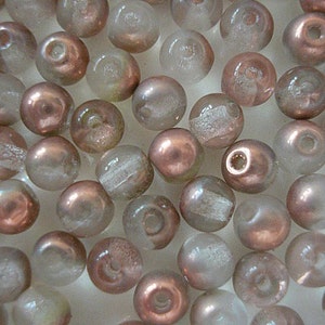 4 mm Czech  Glass Beads.  Made in Czech Republic, (pkg. of 50)