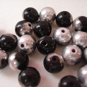 6 mm Czech  Glass Beads.  Made in Czech Republic, (pkg. of 20)