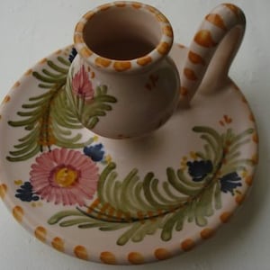 VINTAGE Candle holders, TALAVERA .Signed Ceramic.  Made in Mexico