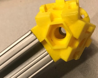 Dodecahedron T-Slot Rail Connector – Unique 3D Printing Part (.STL File)
