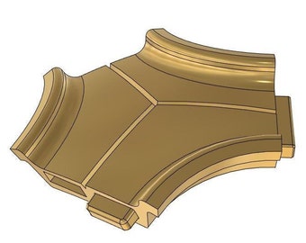 Buckyball model  carbon 60  "V-Groove" version001 STL  for 3D printing file