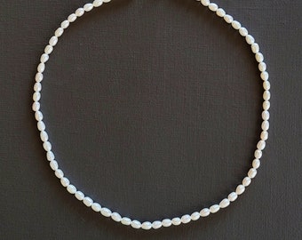 Pearl Necklace - Pearl Choker - Dainty Pearl Necklace - Everyday White Pearls