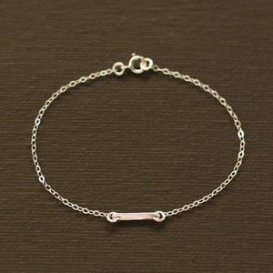 Silver Bar Bracelet - Sterling Silver Bar Bracelet