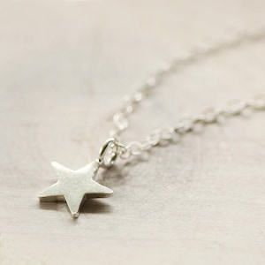 Tiny Star Necklace - Small Star Necklace - Gold Star Necklace - Silver Star Necklace