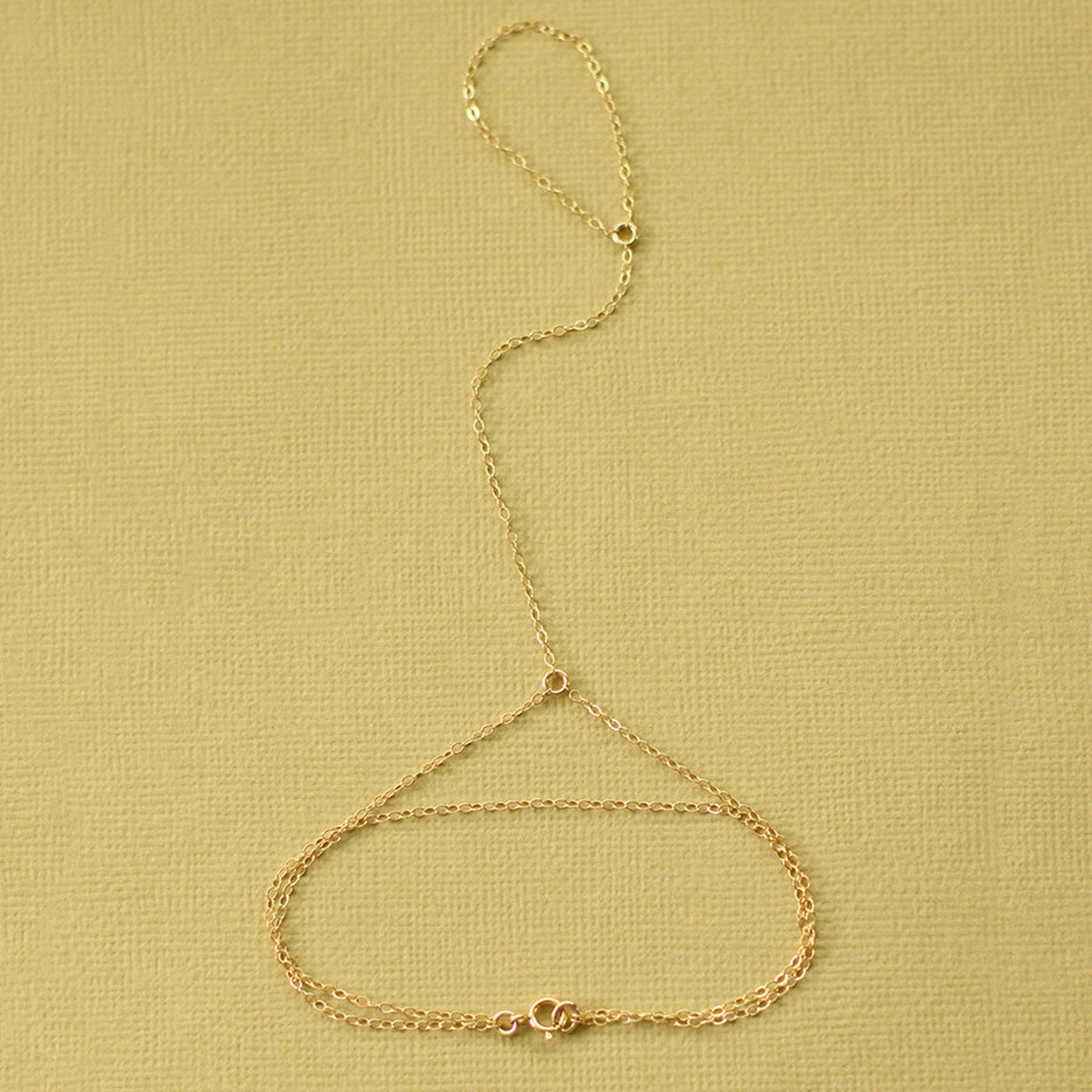 Gold Hand Chain Bracelet Gold Bracelet 14K Gold Fill Etsy