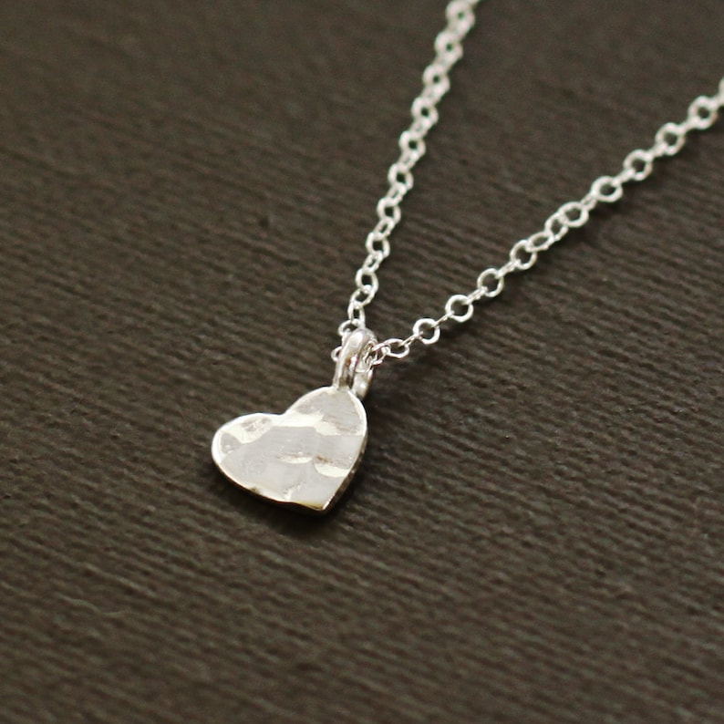 Small heart necklace sterling silver Clearance