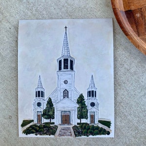 Immaculate Conception Catholic Church Print// Catholic Prints// Church Prints// South Louisiana Church// Gifts for Her// Religious Gifts