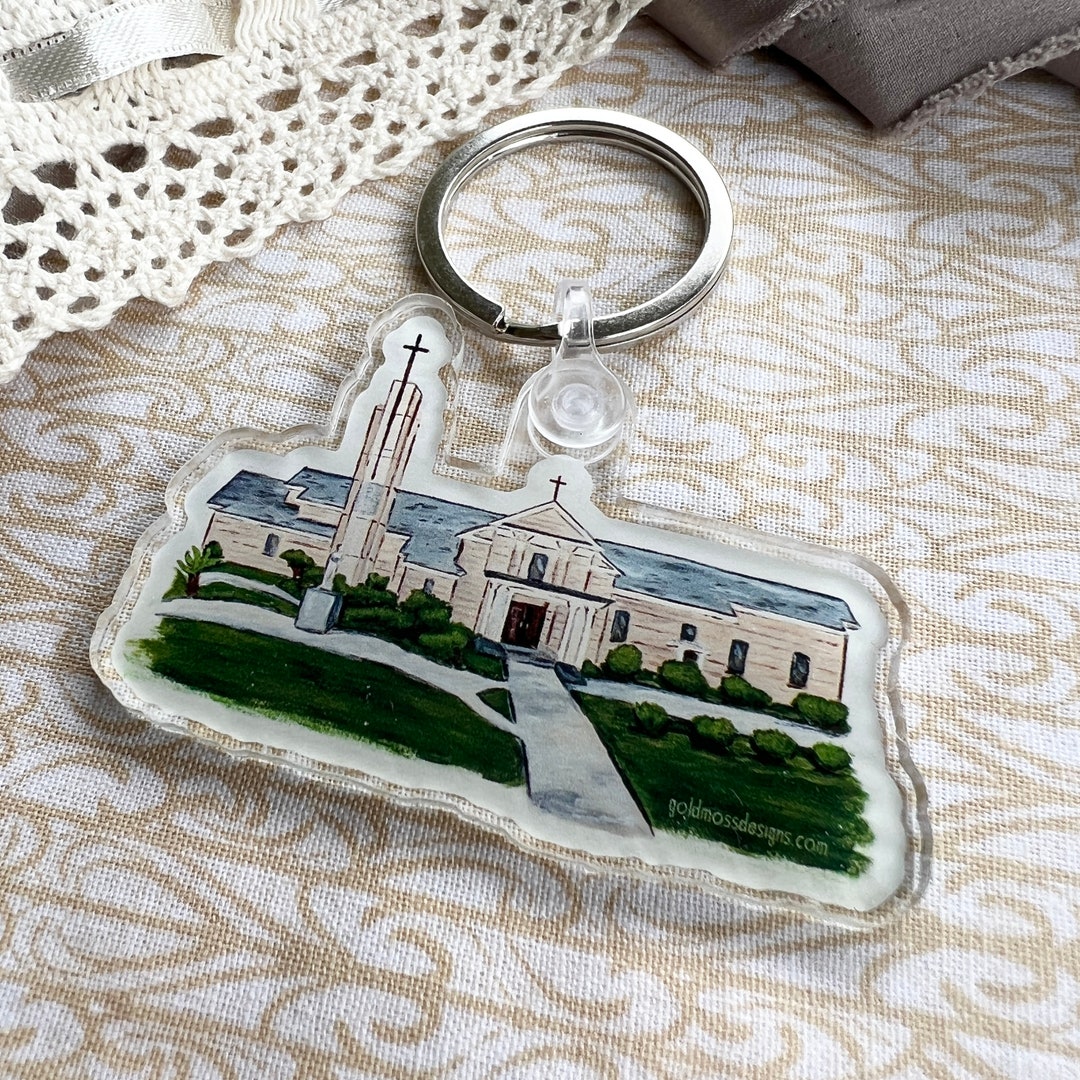 Catholic Keycaps Sacred Heart Catholic Church Keychain// Church Keychain// Catholic ...
