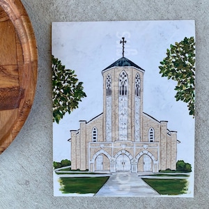 St. Leo the Great Catholic Church Print// Catholic Prints// Church Prints// South Louisiana Church// Gifts for Her// Religious Gifts
