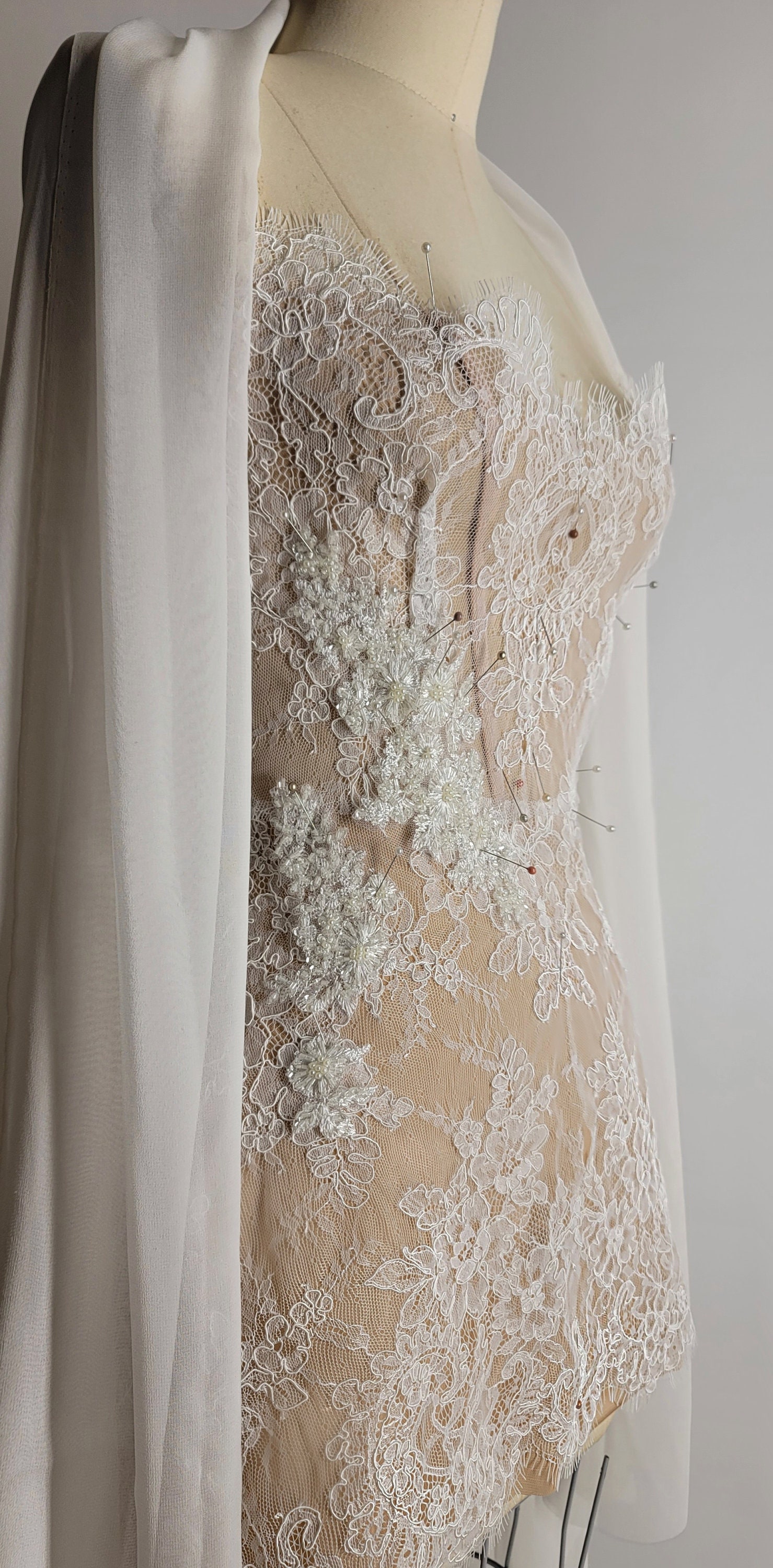 GIA | Pre-order Custom Bridal Cream off White French GIA | Pre-order Custom Bridal Cream off White French