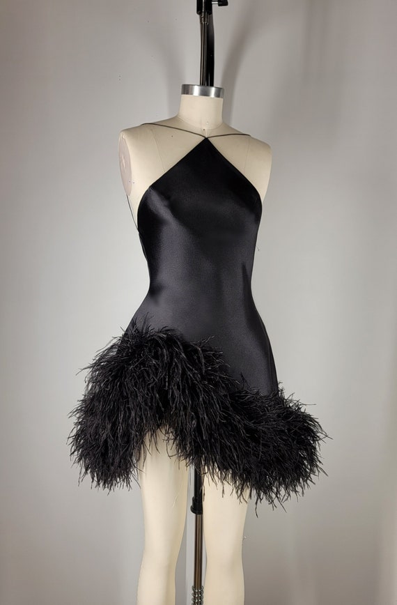 Black Tulle Mini Satin Summer Dress Black Tulle Mini Satin Summer Dress