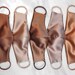 Women's Silky Satin Caramel Brown Tan Dark Nude Chocolate Straight or Tapered Face Mask