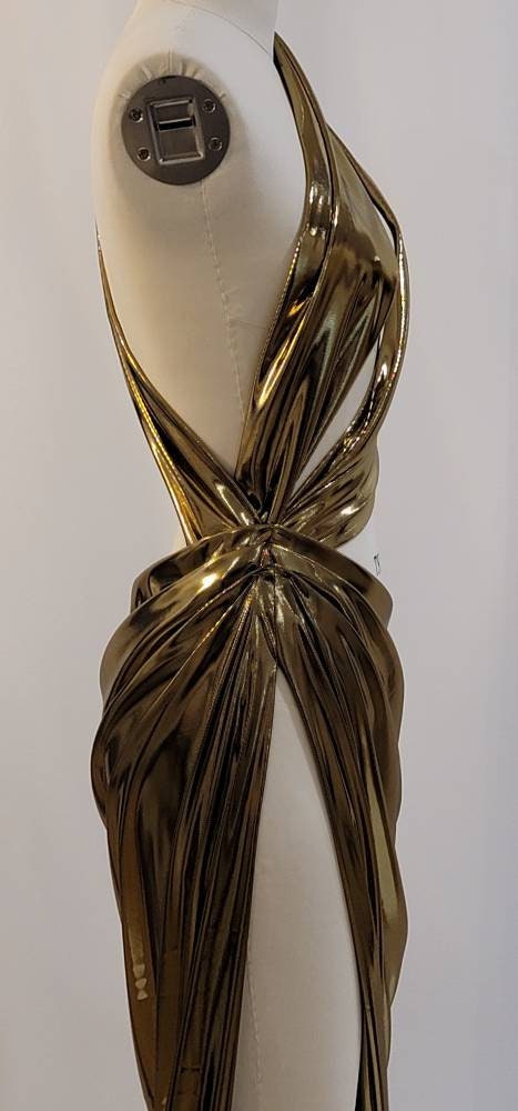 gold metallic dress amazon Amazon.com: Shekavarld Gold Metallic Dresses for Girls Kids Shiny Party Dress Halloween Clothes, 8 9 Years: Clothing, Shoes & Jewelry