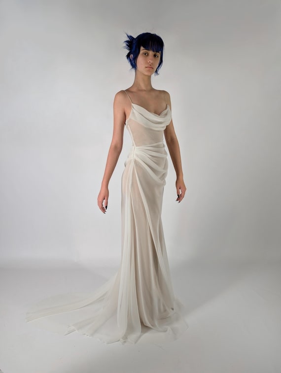 ワンピース enof sheer stretch onepiece offwhite ENOF sheer stretch onepiece offwhite enof sheer ストレッチ