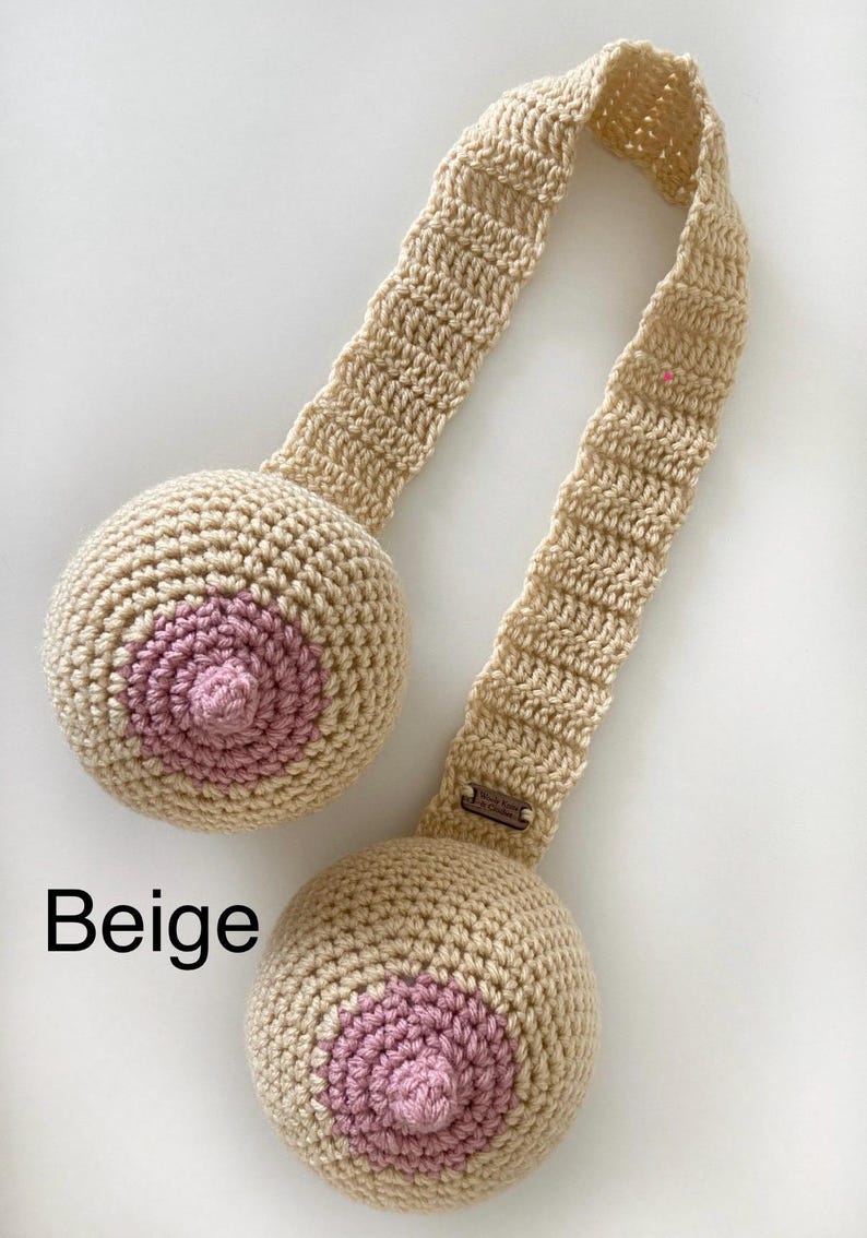 Breast Pumping & Breastfeeding Technique Scarf || Must-Have for Doulas, Lactation Consultants, Midwives, OBGYN, nursing | crochet boob model image 8