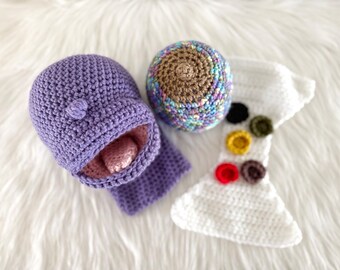 Lactation Breast Model 2-Piece Set - Crochet Demonstration Model For Consultants