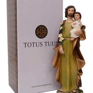 SAINT JOSEPH STATUE - Statue of St Joseph collectable decoration figurine. 8&quot; St. Joseph Statue